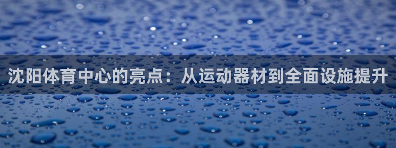 征途国际集团logo：沈阳体育中心的亮点：从运动器材到全面设